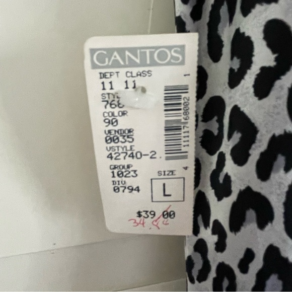 New! DS vintage Silkscreen silk Leopard Print slip dress 20678 - Picture 7 of 9